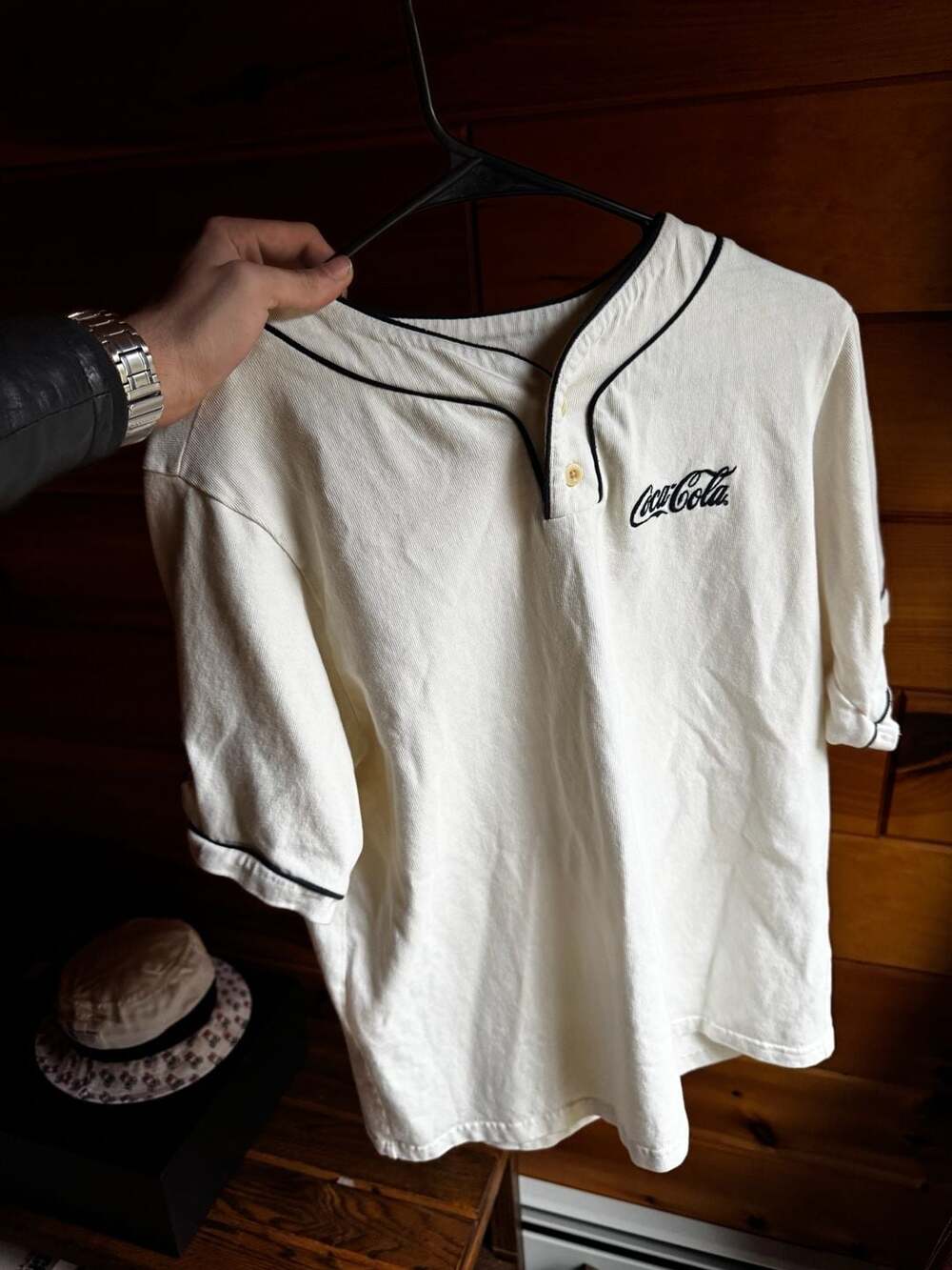 Vintage Lucky Brand x Coca-Cola Baseball Jersey Shirt Size U2
